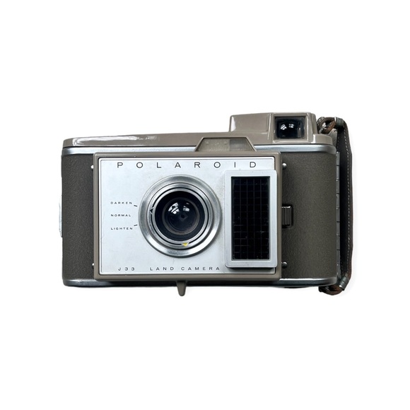 RARE Polaroid J33 Land Camera w/Original Leather Case - Picture 3 of 15